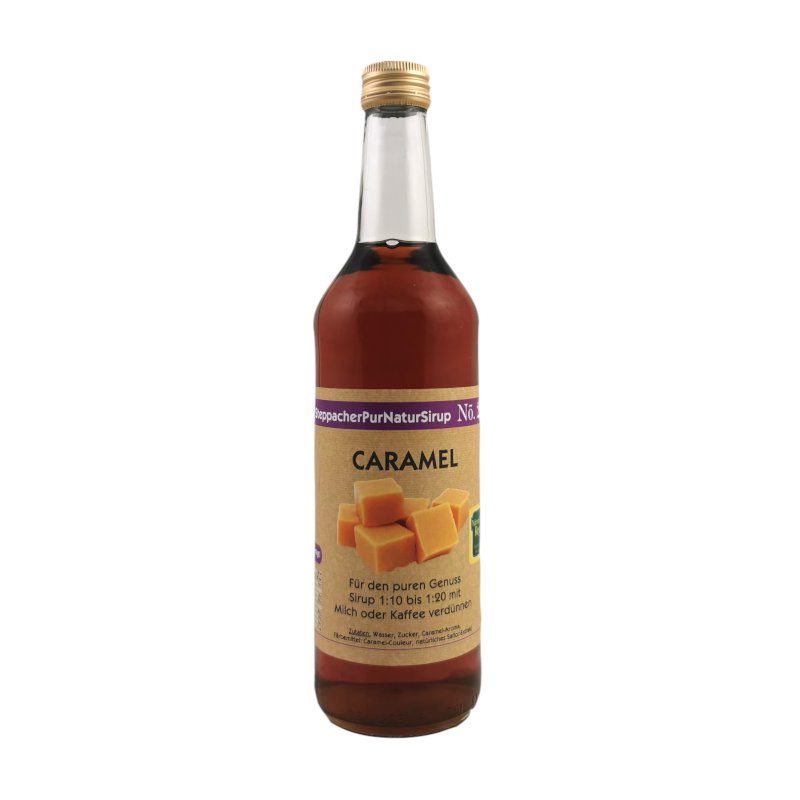 Karamell-Sirup "Caramel" - PurNatur Kaffeesirup 